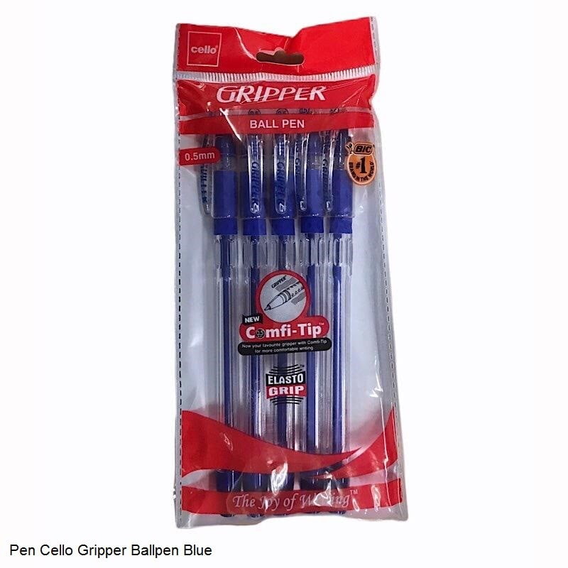 Cello Gripper Red Ball Pen Pack Of 5